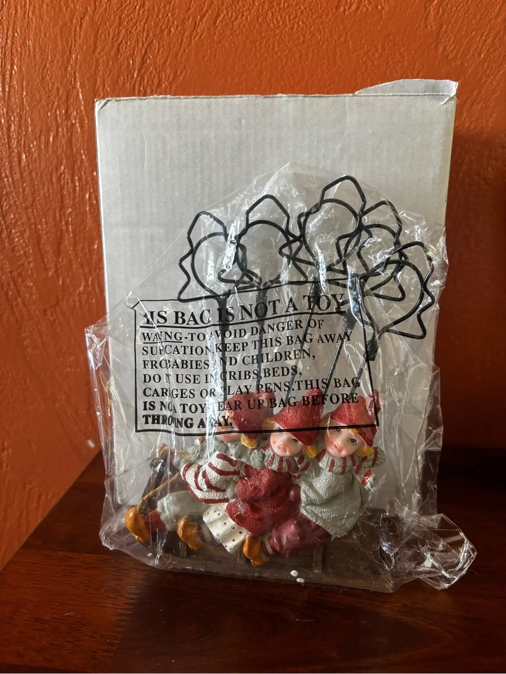 Christmas Children Dashing Through The Snow Card Holder